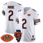DJ Moore #2 Chicago Bears CHI Honor Virginia Halas McCaskey Jersey - All Stitched