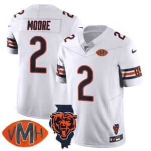 DJ Moore #2 Chicago Bears CHI Honor Virginia Halas McCaskey Jersey - All Stitched