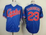 Chicago Cubs #23 Ryne Sandberg Blue 1994 Turn Back The Clock Stitched Jersey