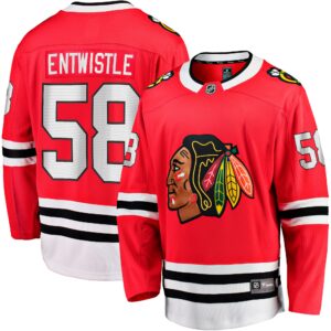 MacKenzie Entwistle Chicago Blackhawks Home Breakaway Player Jersey - Red