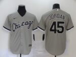 Men's  Chicago White Sox #45 Michael  Grey Stitched Cool Base Jersey