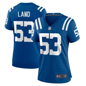 Isaiah Land Indianapolis Colts Women's Team Game Jersey -  Royal