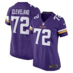 Ezra Cleveland Minnesota Vikings  Women's Game Jersey - Purple