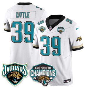 Cam Little #39 Jacksonville Jaguars JAX AFC South Division Champions Vapor Limited Throwback Jersey - All Stitched