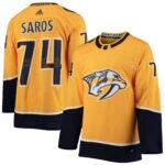 Juuse Saros Nashville Predators  Home Authentic Player Jersey - Gold