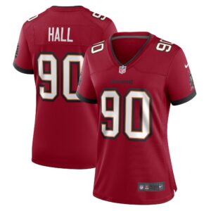 Logan Hall Tampa Bay Buccaneers  Women's Game Player Jersey - Red
