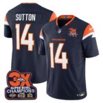 Courtland Sutton Denver Broncos-Time Champions Patch Vapor Limited Jersey - All Stitched
