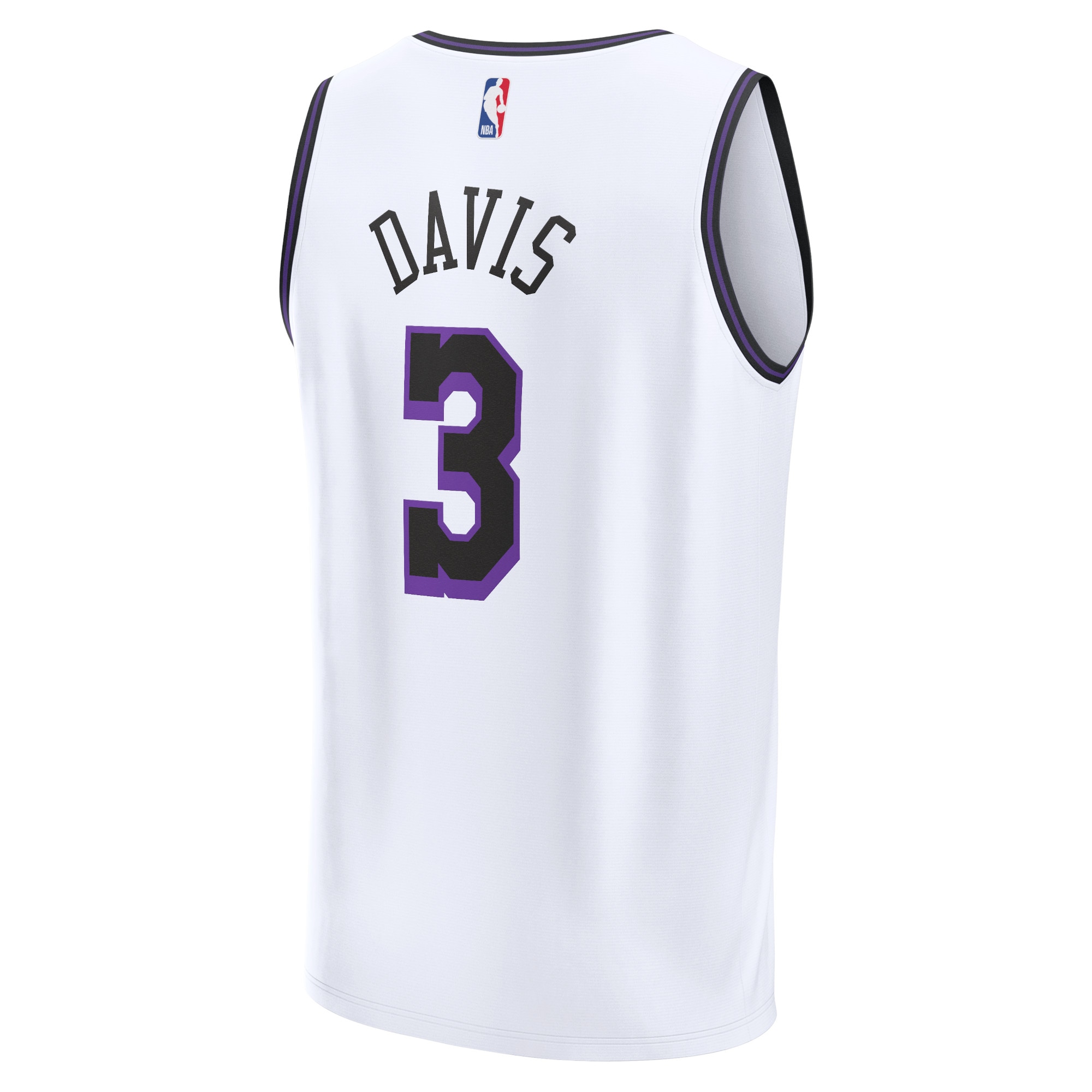 Anthony Davis Los Angeles Lakers Youth 2022/23 Fastbreak Jersey - City Edition - White - Image 3