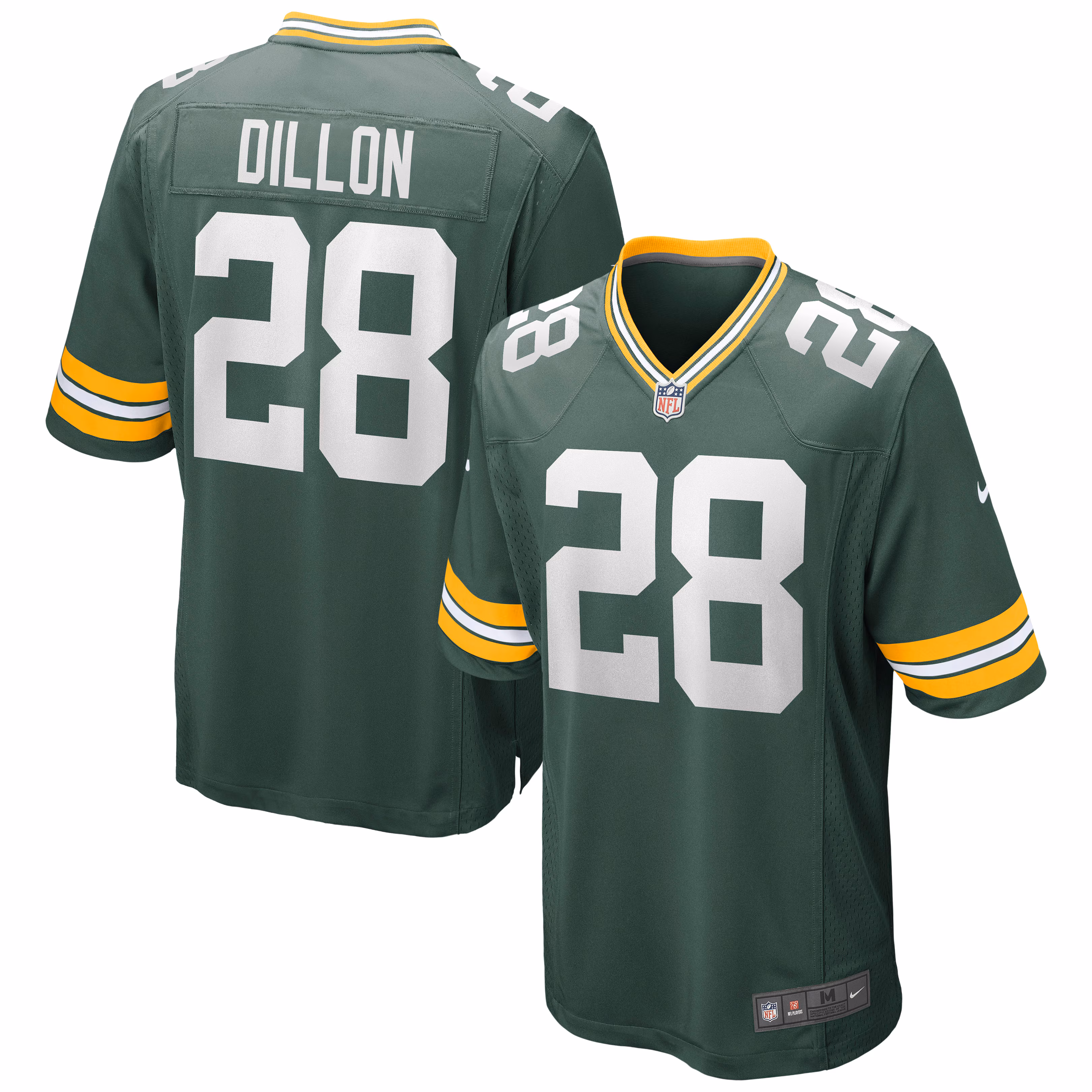 AJ Dillon Green Bay Packers Game Jersey - Green