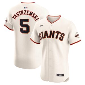 Men's San Francisco Giants Mike Yastrzemski  Cream Home Elite Player Jersey