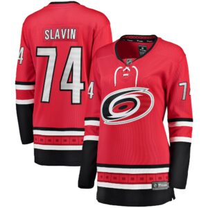 Jaccob Slavin Carolina Hurricanes Women's Home Breakaway Player Jersey - Red