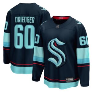 Chris Driedger Seattle Kraken Home Breakaway Player Jersey - Deep Sea Blue