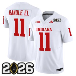 Randle El #11 Ndiana Hoosiers IND 2026 CFP Final Patch Vapor Limited Jersey V2 - All Stitched