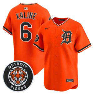 Al Kaline #6 Detroit Tigers Alternate Vapor Premier Limited Jersey - Orange