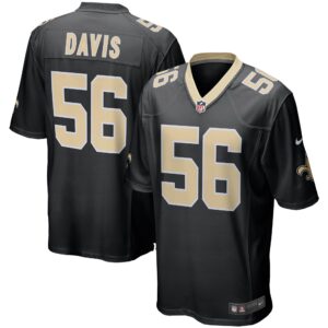 Demario Davis New Orleans Saints  Game Player Jersey - Black