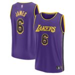 LeBron James Los Angeles Lakers  Fast Break Replica Player Jersey - Statement Edition - Purple