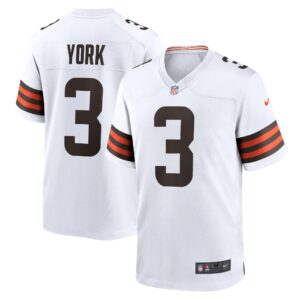 Cade York Cleveland Browns  Game Player Jersey - White