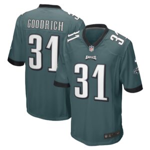 Mario Goodrich Philadelphia Eagles  Game Player Jersey - Midnight Green