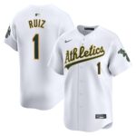 Men's Oakland Athletics Esteury Ruiz  White Home Limited Player Jersey