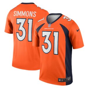 Justin Simmons Denver Broncos  Legend Jersey - Orange