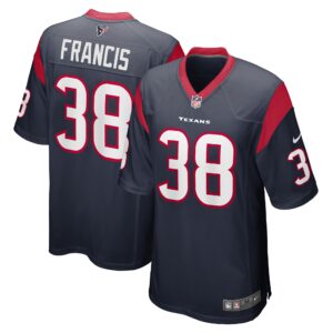 Jacobi Francis Houston Texans  Game Player Jersey - Navy