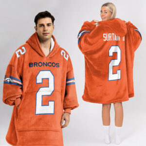 Adult S. II 2 Denver Football Unisex Blanket Hoodie