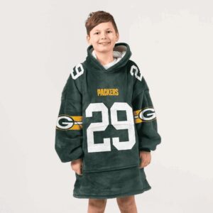 Kid 29 Green Bay Football Unisex Blanket Hoodie