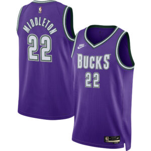 Khris Middleton Milwaukee Bucks Swingman Jersey - Classic Edition - Purple