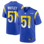 Benton Whitley Los Angeles Rams  Game Player Jersey - Royal