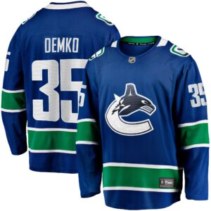 Thatcher Demko Vancouver Canucks Home Breakaway Jersey - Blue