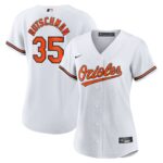 Women's Baltimore Orioles Adley Rutschman #35 White Home Replica Player Jersey