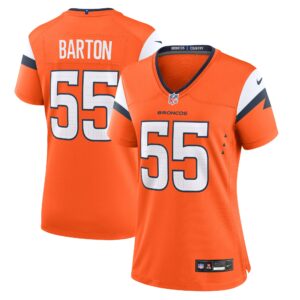 Cody Barton Denver Broncos Women's Game Jersey -  Orange