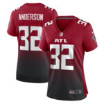 Jamal Anderson Atlanta Falcons Women's Retired Game Jersey - Red