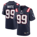 Keion White New England Patriots Team Game Jersey -  Navy