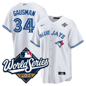 Kevin Gausman #34 Toronto Blue Jays 2025 World Series Replica Jersey - White