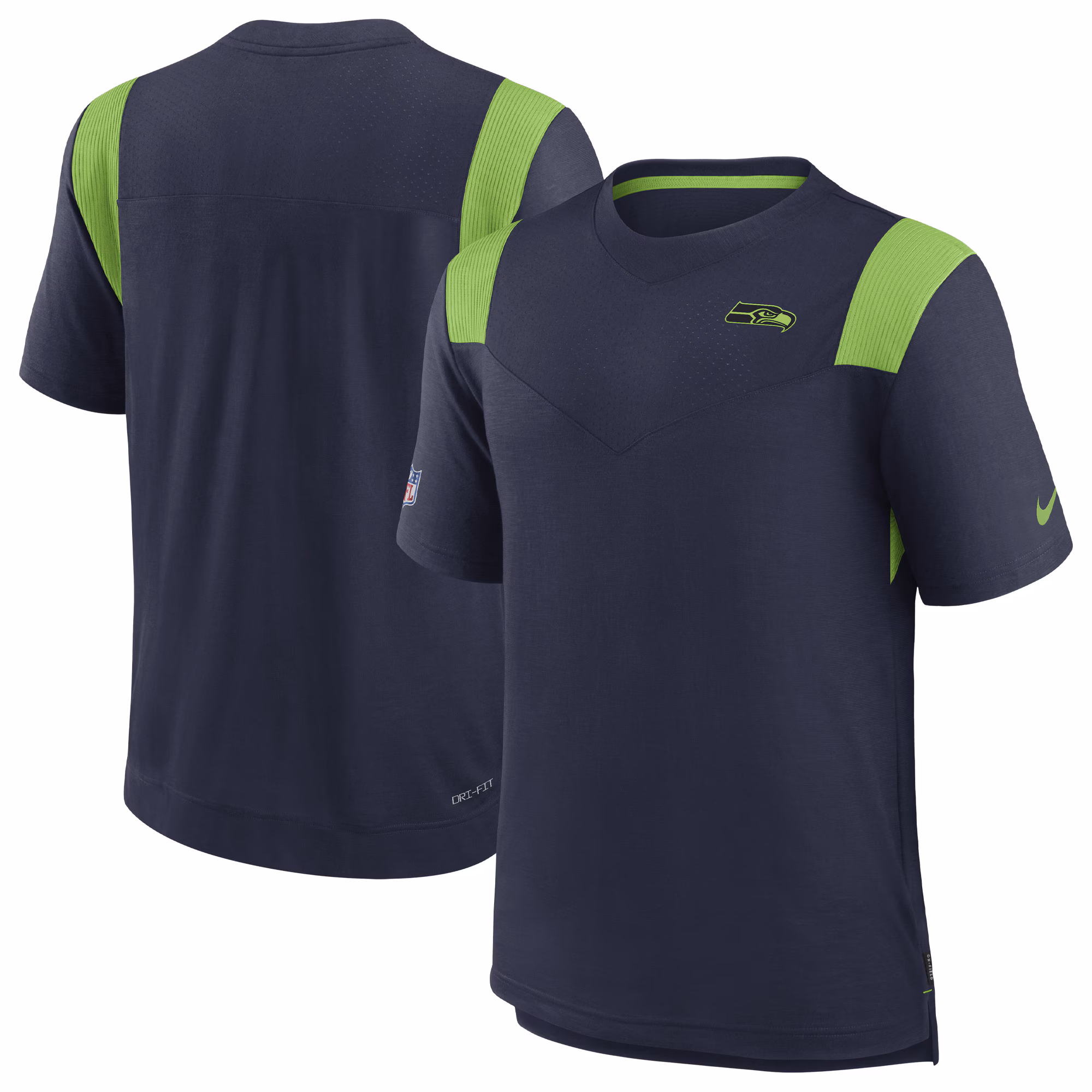 Men's College Navy Seattle Seahawks Sideline Tonal Logo Performance Player T-Shirt