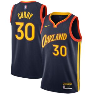 Stephen Curry Golden State Warriors 2020/21 Swingman Player Jersey Navy - City Edition