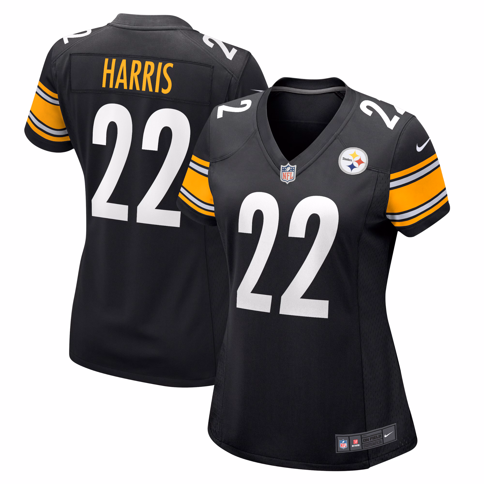 Najee Harris Pittsburgh Steelers Women's Team Game Jersey - Black