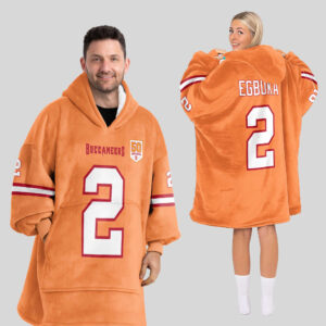 Adult E.E 2 Tampa Bay Football Unisex Blanket Hoodie