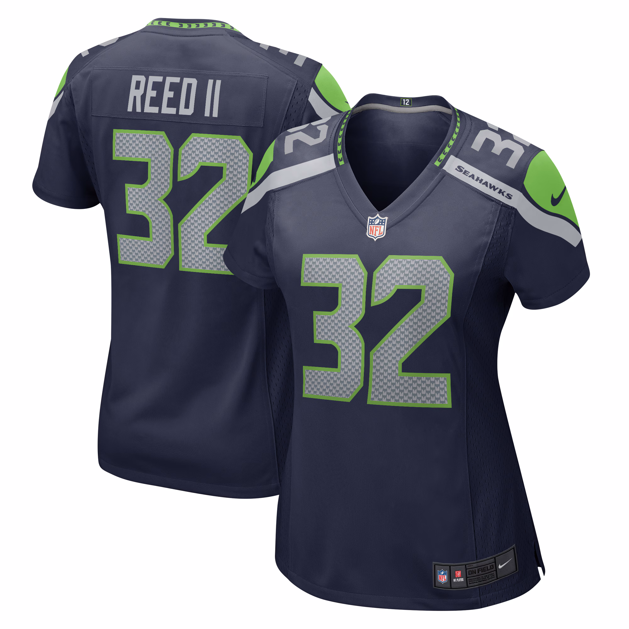 Jerrick Reed II Seattle Seahawks Women's  Game Jersey - College Navy