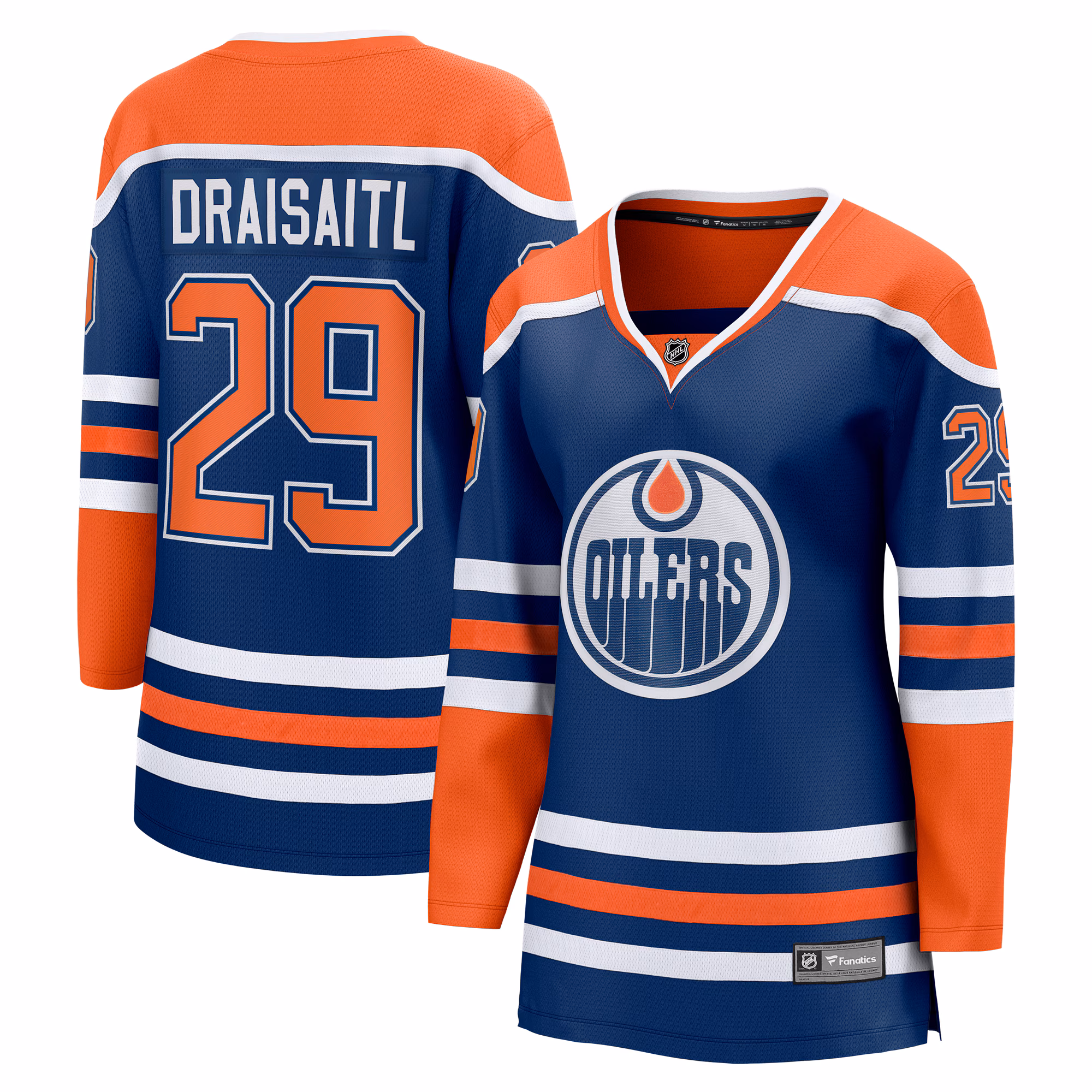 Women's Edmonton Oilers Leon Draisaitl #29 Fanatics Royal Home Breakaway Player Jersey