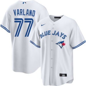 Louis Varland #77 Toronto Blue Jays Alternate Replica Player Name Jersey Stitched White