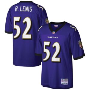 Ray Lewis Baltimore Ravens  Big & Tall 2000 Retired Player Replica Jersey - Purple