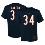 Youth Walter Payton Navy Chicago Bears Retired Retro Player Name & Number T-Shirt