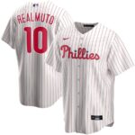 Men's  Philadelphia Phillies #10 JT Realmuto White Home 2020 Jersey