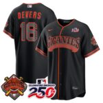 Rafael Devers #16 San Francisco Giants 250th Patch Alternate Replica Jersey - Black
