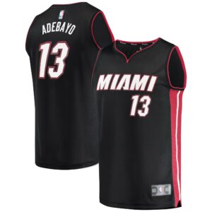 Bam Adebayo Miami Heat  Fast Break Replica Player Jersey - Icon Edition - Black
