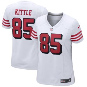 George Kittle San Francisco 49ers  Women's Alternate Game Player Jersey - White