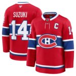 Men's Montreal Canadiens Suzuki #14 Red Home Premium Jersey