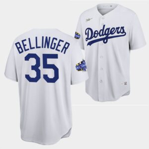 Men's Los Angeles Dodgers #35 Cody Bellinger White 2022 All-Star Jersey